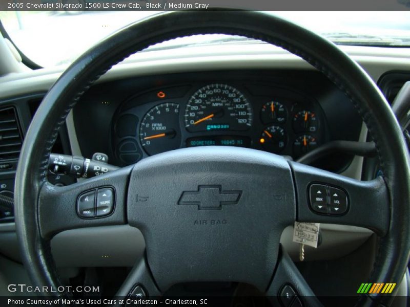 Black / Medium Gray 2005 Chevrolet Silverado 1500 LS Crew Cab
