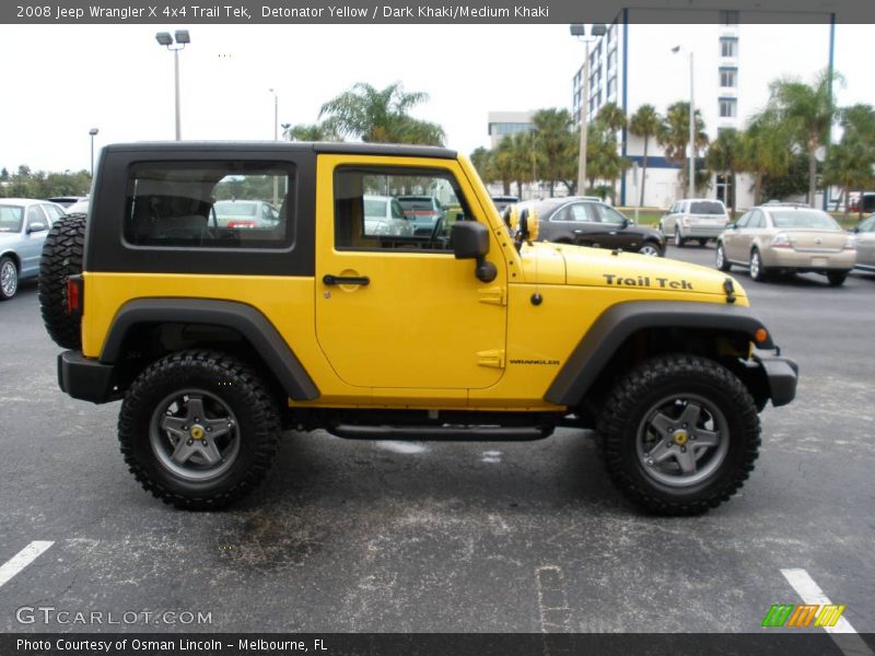  2008 Wrangler X 4x4 Trail Tek Detonator Yellow
