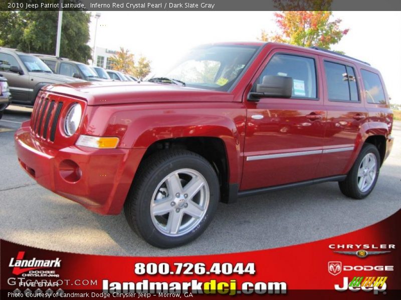 Inferno Red Crystal Pearl / Dark Slate Gray 2010 Jeep Patriot Latitude
