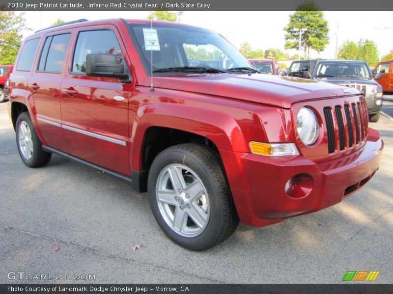 Inferno Red Crystal Pearl / Dark Slate Gray 2010 Jeep Patriot Latitude