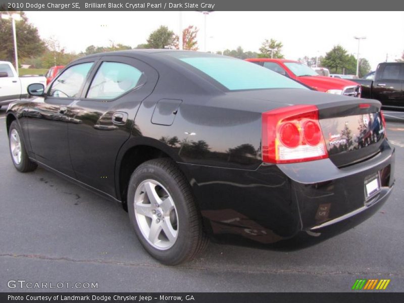 Brilliant Black Crystal Pearl / Dark Slate Gray 2010 Dodge Charger SE