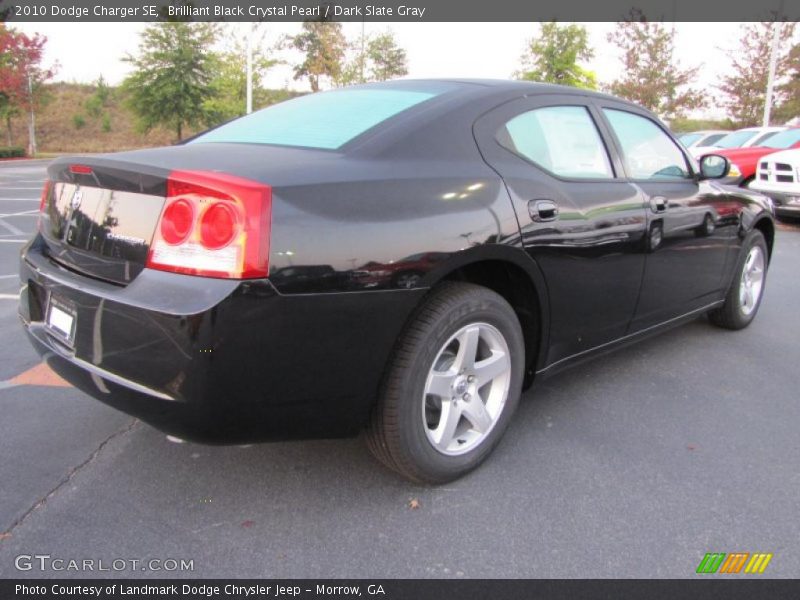 Brilliant Black Crystal Pearl / Dark Slate Gray 2010 Dodge Charger SE