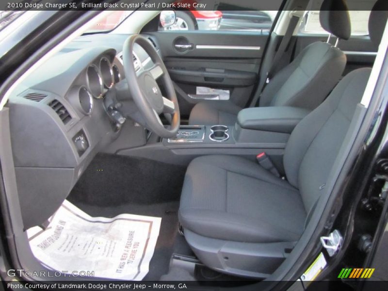 Brilliant Black Crystal Pearl / Dark Slate Gray 2010 Dodge Charger SE