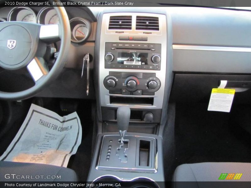 Brilliant Black Crystal Pearl / Dark Slate Gray 2010 Dodge Charger SE