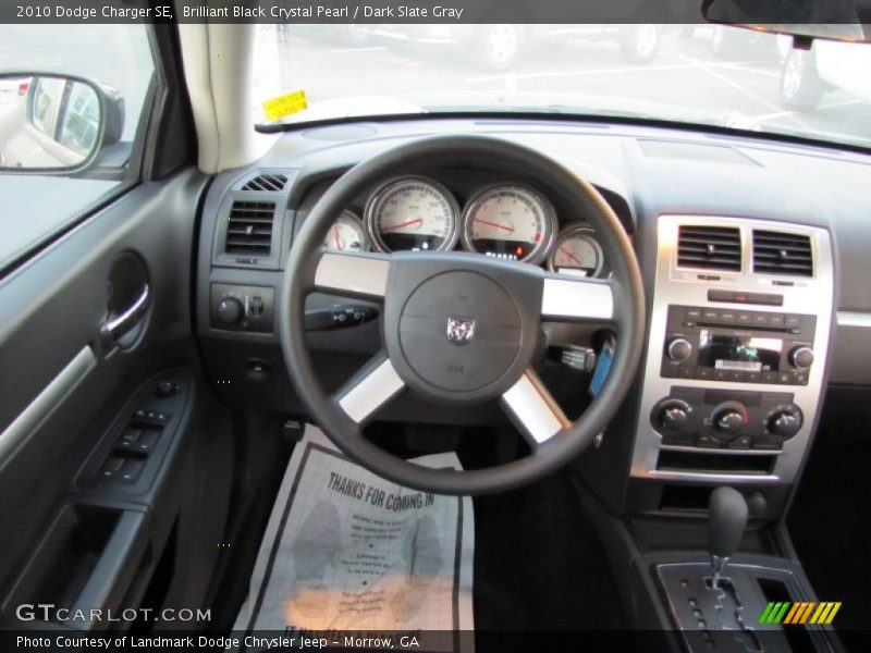 Brilliant Black Crystal Pearl / Dark Slate Gray 2010 Dodge Charger SE