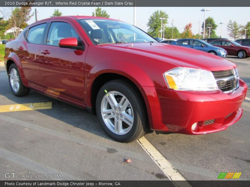Inferno Red Crystal Pearl / Dark Slate Gray 2010 Dodge Avenger R/T