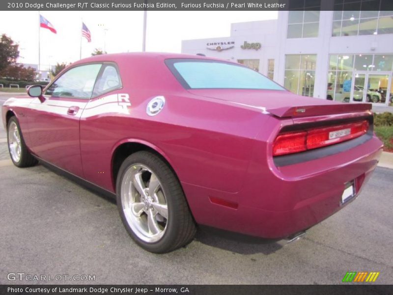 Furious Fuchsia / Pearl White Leather 2010 Dodge Challenger R/T Classic Furious Fuchsia Edition