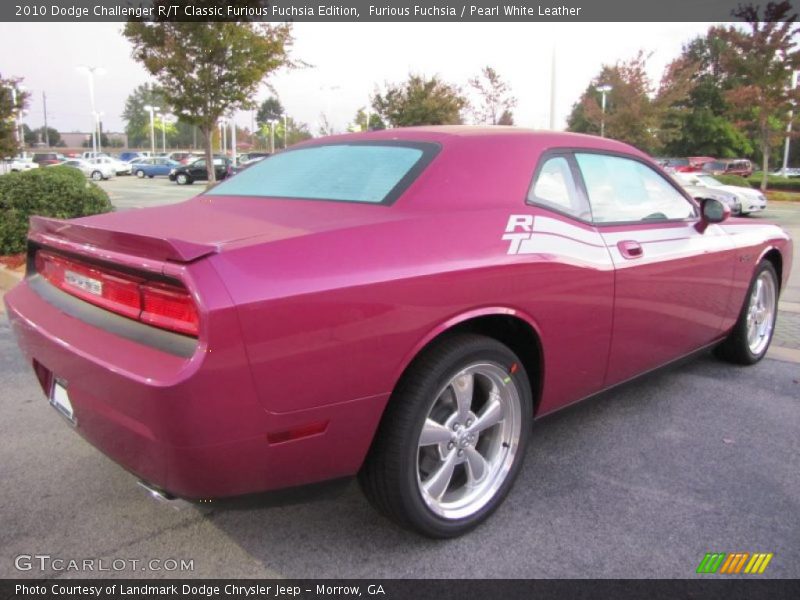 Furious Fuchsia / Pearl White Leather 2010 Dodge Challenger R/T Classic Furious Fuchsia Edition
