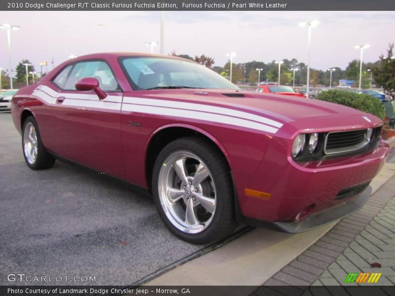 Furious Fuchsia / Pearl White Leather 2010 Dodge Challenger R/T Classic Furious Fuchsia Edition