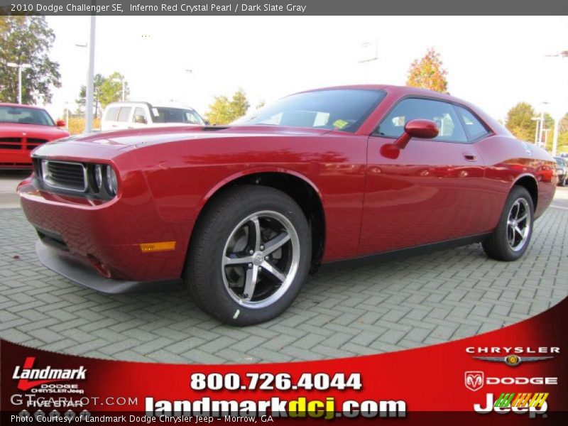Inferno Red Crystal Pearl / Dark Slate Gray 2010 Dodge Challenger SE