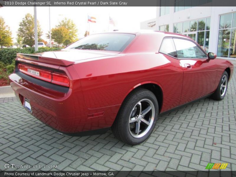 Inferno Red Crystal Pearl / Dark Slate Gray 2010 Dodge Challenger SE