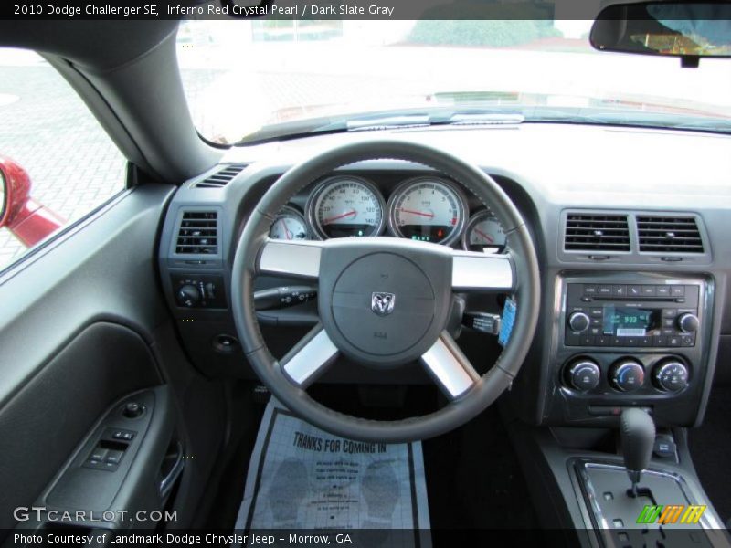 Inferno Red Crystal Pearl / Dark Slate Gray 2010 Dodge Challenger SE