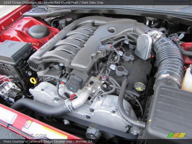 Inferno Red Crystal Pearl / Dark Slate Gray 2010 Dodge Challenger SE