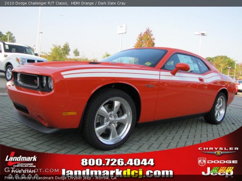 HEMI Orange / Dark Slate Gray 2010 Dodge Challenger R/T Classic