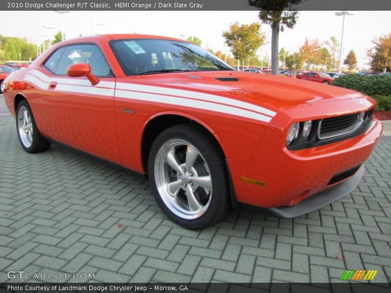 HEMI Orange / Dark Slate Gray 2010 Dodge Challenger R/T Classic