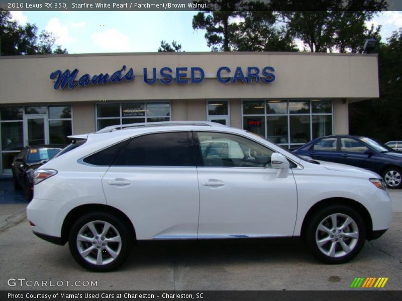 Starfire White Pearl / Parchment/Brown Walnut 2010 Lexus RX 350