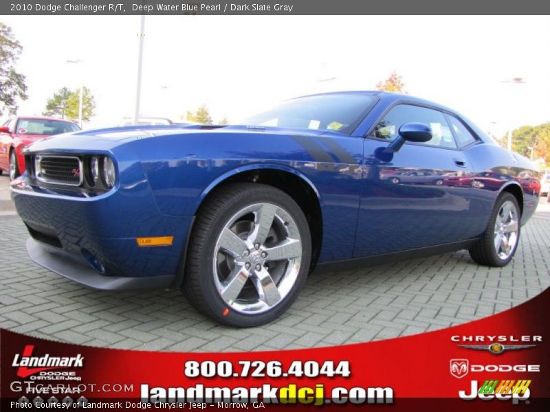 Deep Water Blue Pearl / Dark Slate Gray 2010 Dodge Challenger R/T