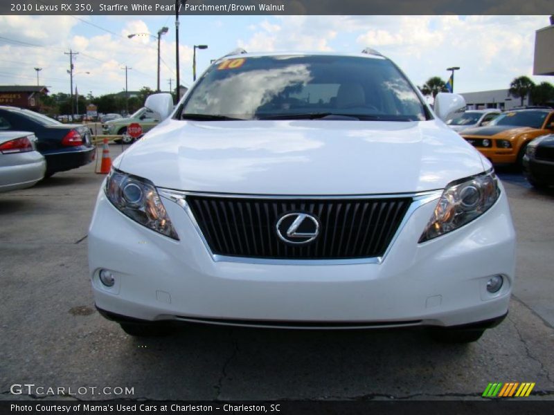 Starfire White Pearl / Parchment/Brown Walnut 2010 Lexus RX 350