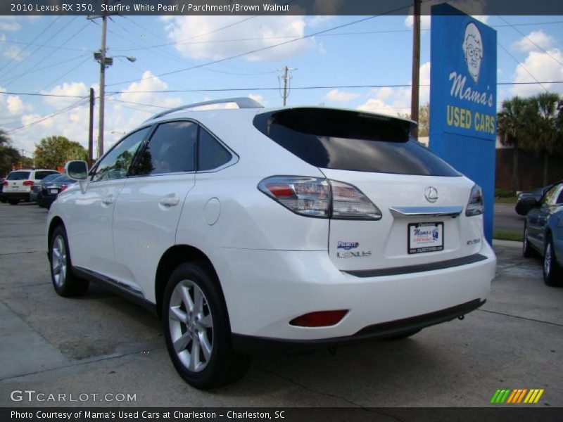 Starfire White Pearl / Parchment/Brown Walnut 2010 Lexus RX 350
