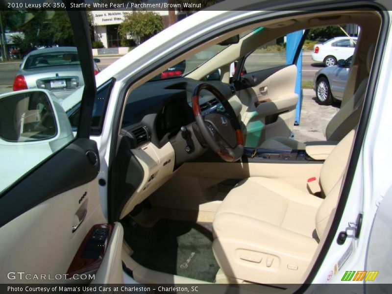 Starfire White Pearl / Parchment/Brown Walnut 2010 Lexus RX 350