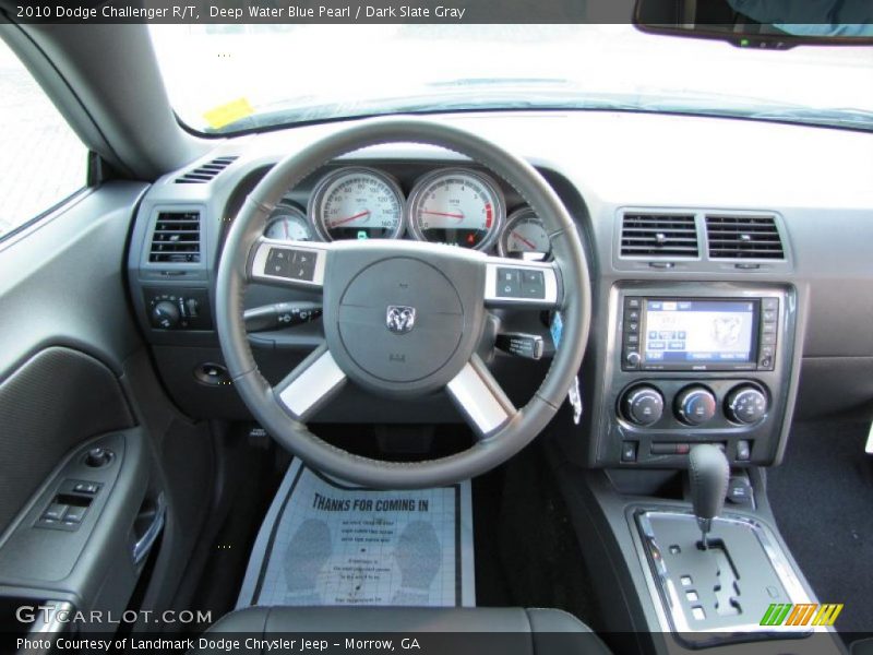 Deep Water Blue Pearl / Dark Slate Gray 2010 Dodge Challenger R/T
