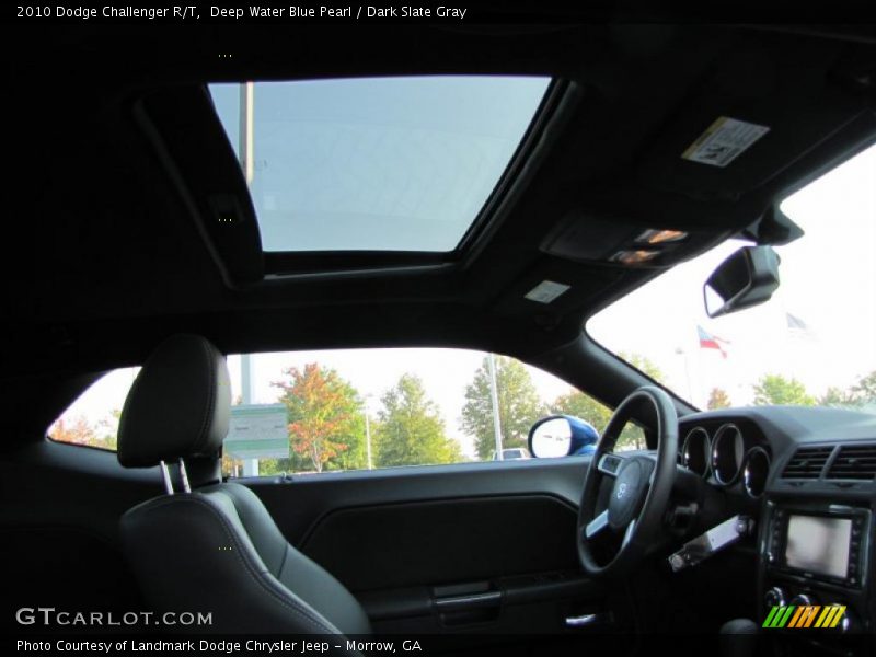 Deep Water Blue Pearl / Dark Slate Gray 2010 Dodge Challenger R/T