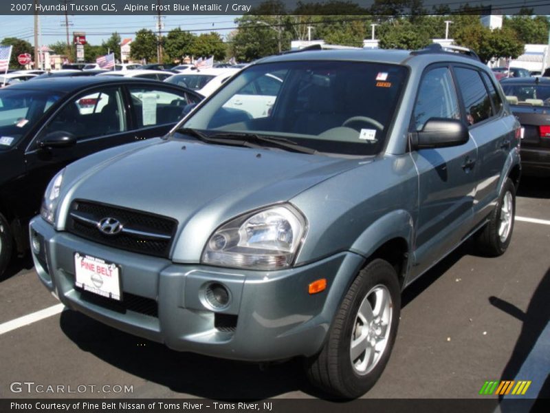 Alpine Frost Blue Metallic / Gray 2007 Hyundai Tucson GLS