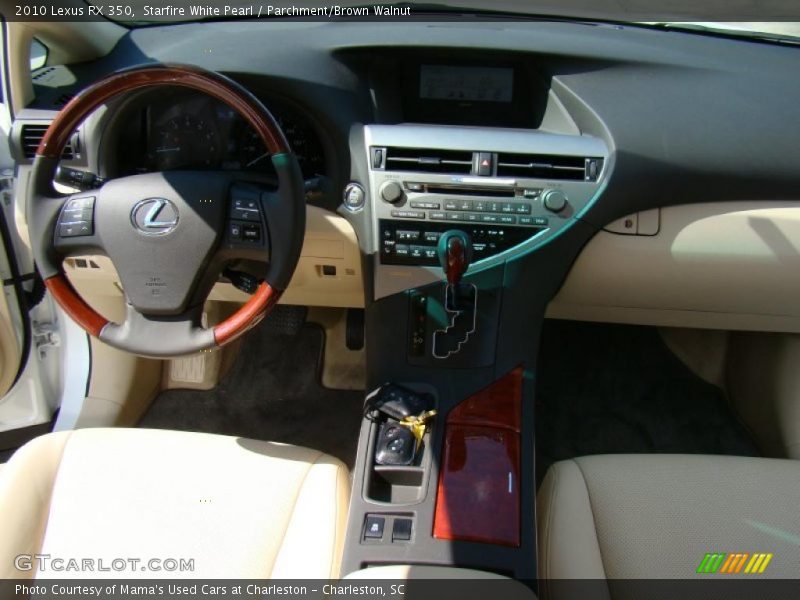 Starfire White Pearl / Parchment/Brown Walnut 2010 Lexus RX 350