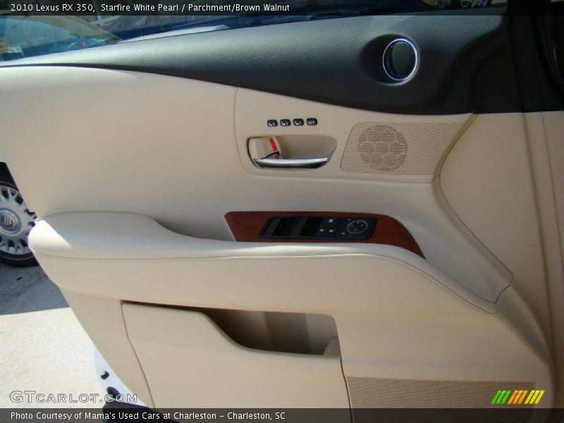 Starfire White Pearl / Parchment/Brown Walnut 2010 Lexus RX 350
