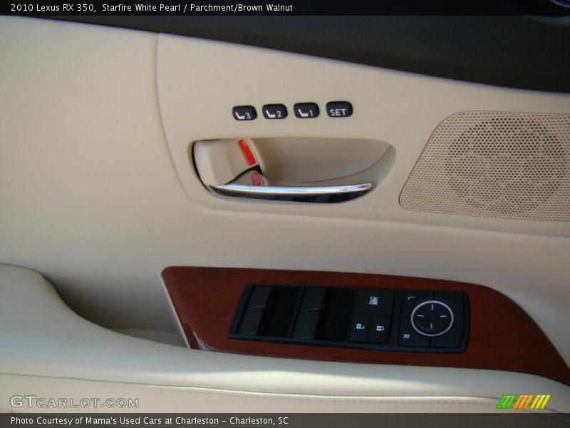 Starfire White Pearl / Parchment/Brown Walnut 2010 Lexus RX 350