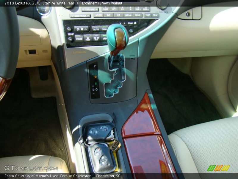 Starfire White Pearl / Parchment/Brown Walnut 2010 Lexus RX 350