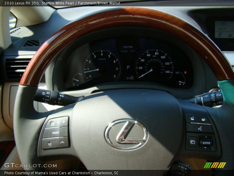 Starfire White Pearl / Parchment/Brown Walnut 2010 Lexus RX 350