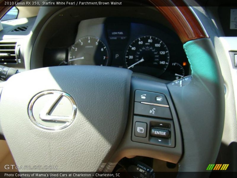 Starfire White Pearl / Parchment/Brown Walnut 2010 Lexus RX 350