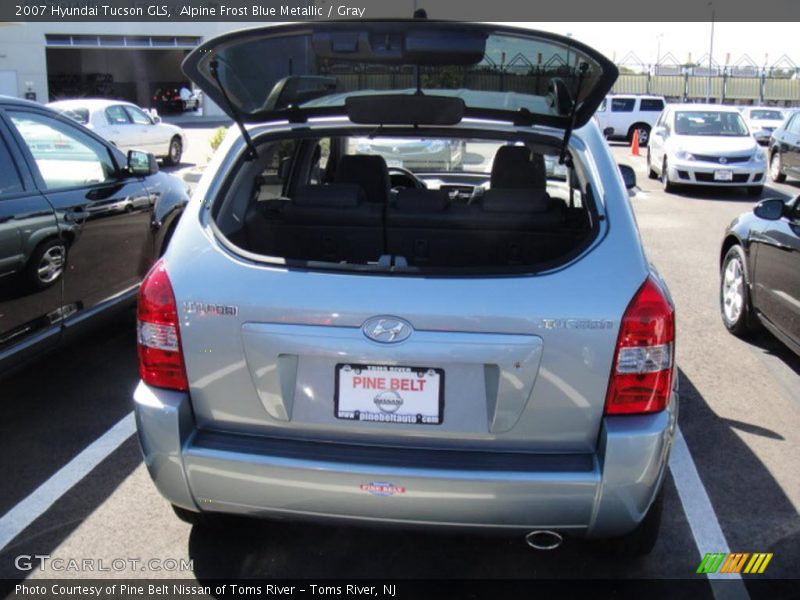 Alpine Frost Blue Metallic / Gray 2007 Hyundai Tucson GLS