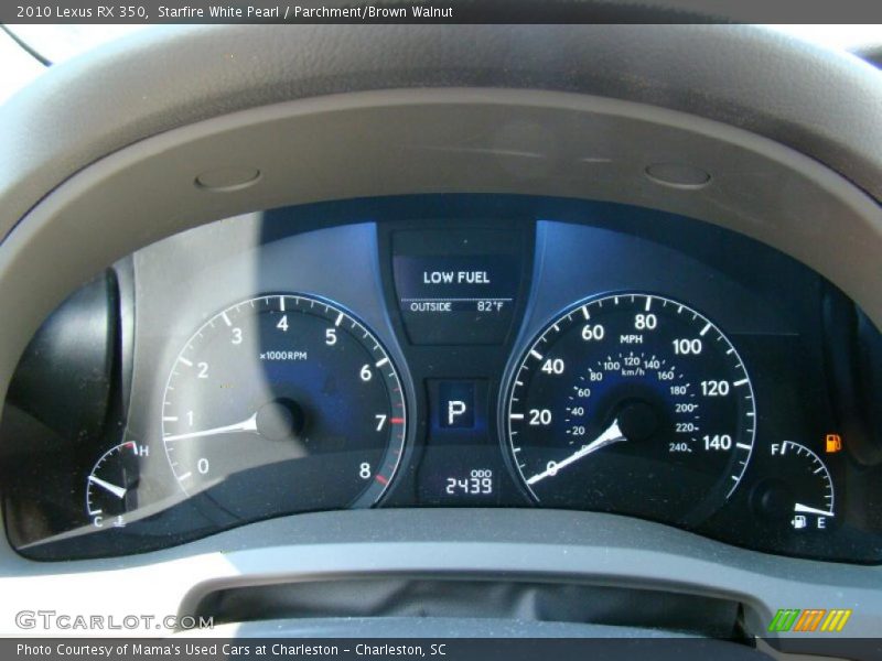 Starfire White Pearl / Parchment/Brown Walnut 2010 Lexus RX 350