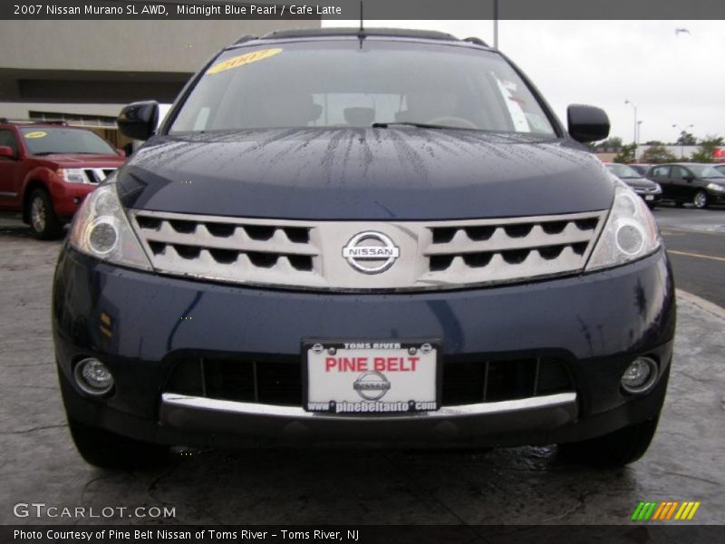 Midnight Blue Pearl / Cafe Latte 2007 Nissan Murano SL AWD