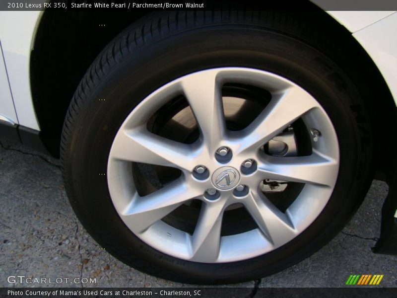 Starfire White Pearl / Parchment/Brown Walnut 2010 Lexus RX 350
