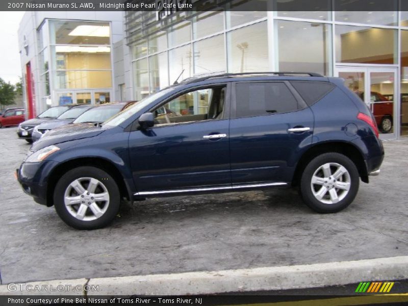 Midnight Blue Pearl / Cafe Latte 2007 Nissan Murano SL AWD