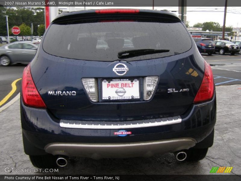 Midnight Blue Pearl / Cafe Latte 2007 Nissan Murano SL AWD