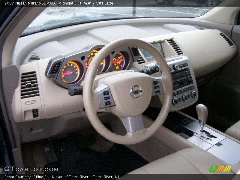 Midnight Blue Pearl / Cafe Latte 2007 Nissan Murano SL AWD