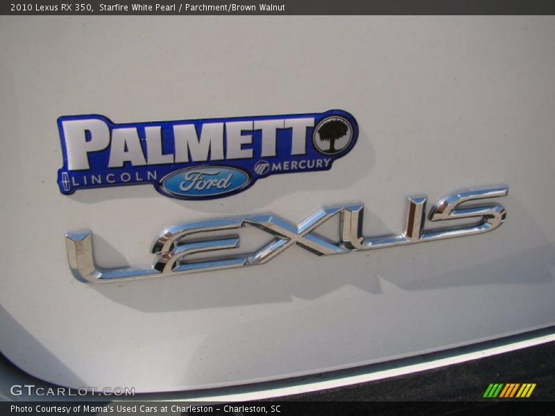Starfire White Pearl / Parchment/Brown Walnut 2010 Lexus RX 350