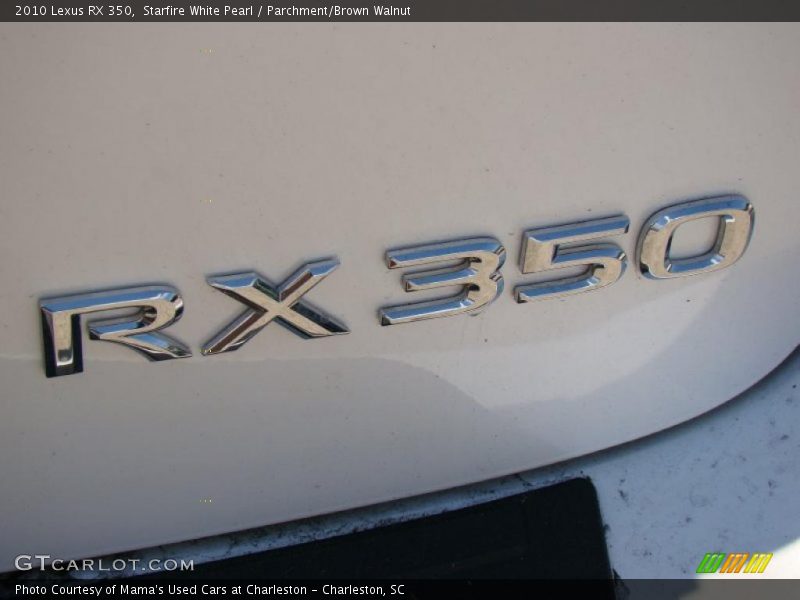 Starfire White Pearl / Parchment/Brown Walnut 2010 Lexus RX 350