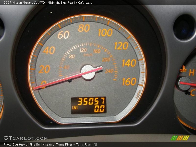 Midnight Blue Pearl / Cafe Latte 2007 Nissan Murano SL AWD