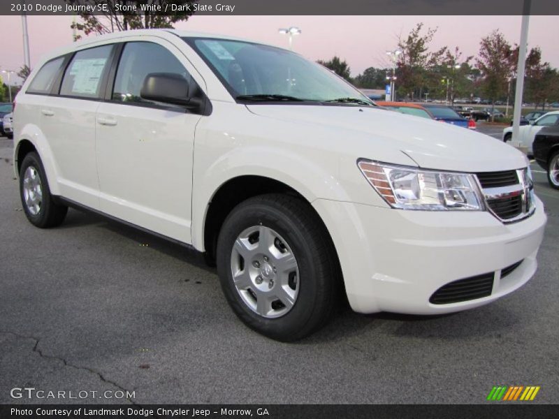 Stone White / Dark Slate Gray 2010 Dodge Journey SE
