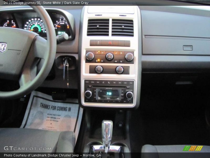Stone White / Dark Slate Gray 2010 Dodge Journey SE