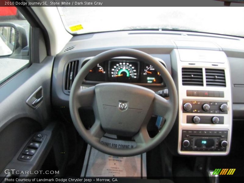 Stone White / Dark Slate Gray 2010 Dodge Journey SE