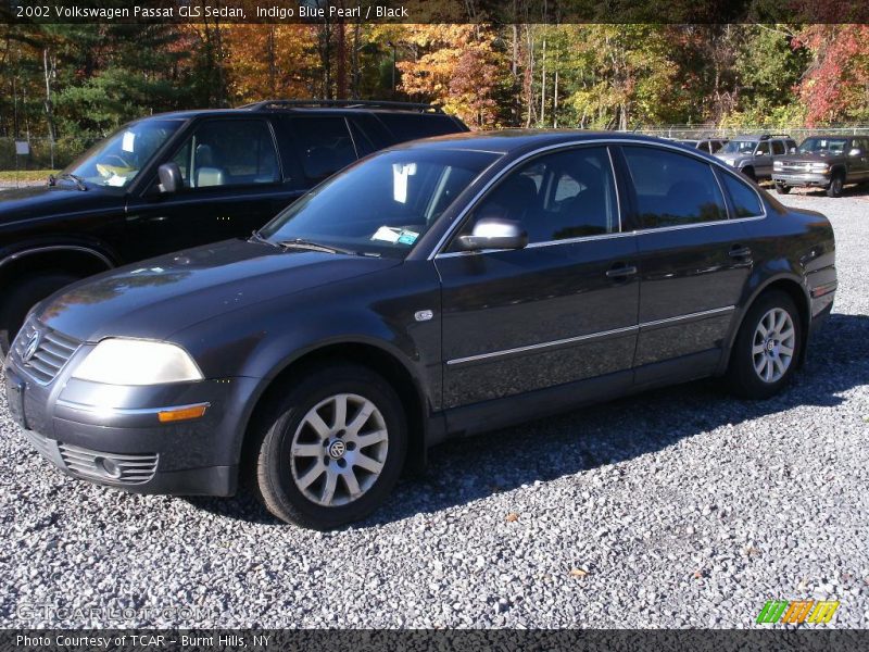 Indigo Blue Pearl / Black 2002 Volkswagen Passat GLS Sedan