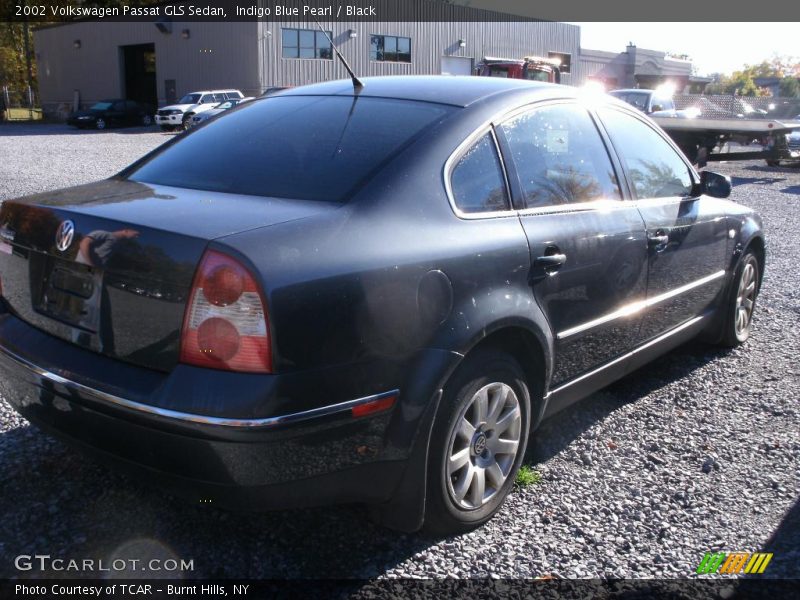 Indigo Blue Pearl / Black 2002 Volkswagen Passat GLS Sedan