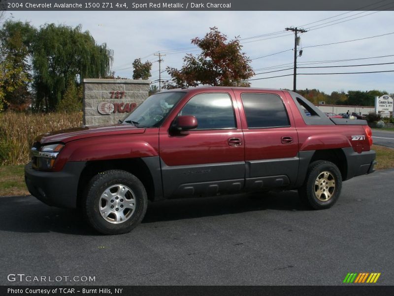 Sport Red Metallic / Dark Charcoal 2004 Chevrolet Avalanche 1500 Z71 4x4