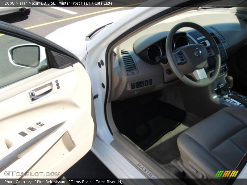 Winter Frost Pearl / Cafe Latte 2008 Nissan Maxima 3.5 SE